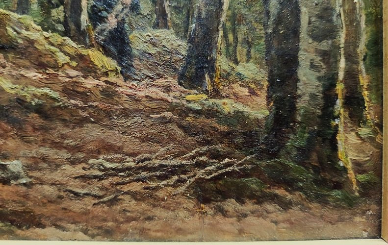 Louis Léon Desjardins (1823-1914) Fagôtière en Creuse 1880. Ecole du Fay et de Crozant, Guéret.-photo-3