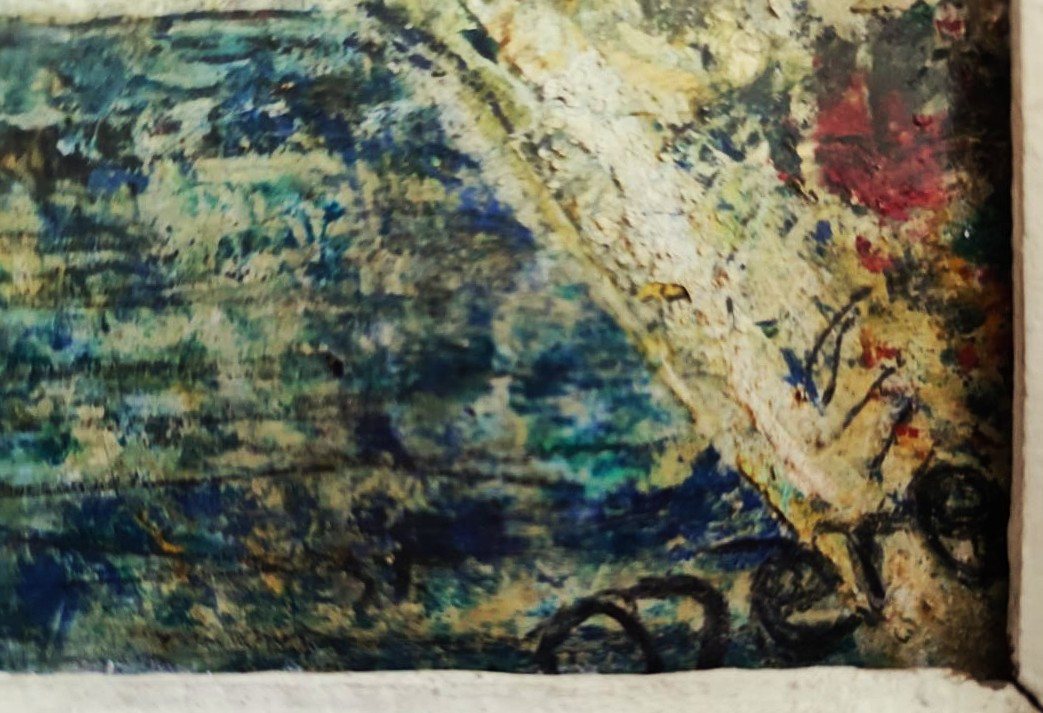 Hauser Frédéric Manit Ozère (1896-1976) The Swimming Pool C.1960. Hungarian, Czech, Vallauris Erdelyi-photo-7