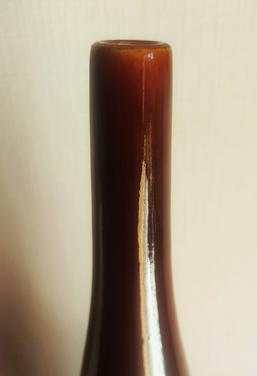 Grande bouteille en céramique v. 1950/1960 signée 44cm. Ruelland, Jouve, Gatard, Amado, Jolain-photo-4