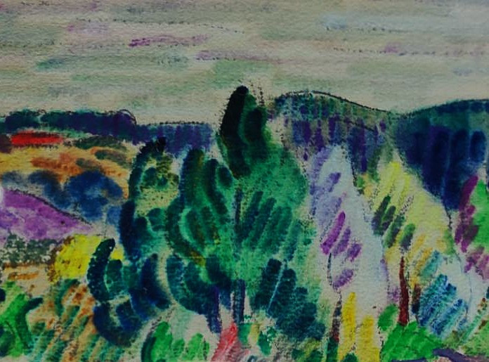 Louis Neillot (1898-1973) " L'Allier à Ris " Fauve, Auvergne, Vichy, Valtat, Detroy, Creuse-photo-3