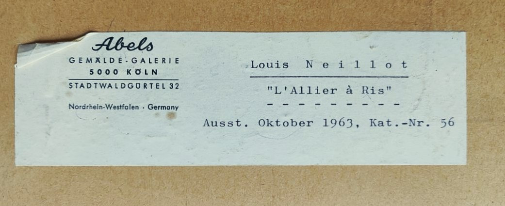 Louis Neillot (1898-1973) " L'Allier à Ris " Fauve, Auvergne, Vichy, Valtat, Detroy, Creuse-photo-7