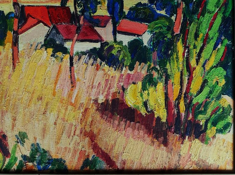Louis Neillot (1898-1973) Village aux grandes herbes 1946.  Fauve, Auvergne, Vichy, Valtat-photo-4