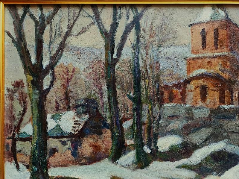 Mario Pérouse (1880-1956) Snow In Saint Victor 1935. Murols School, Charreton, Auvergne Zingg-photo-4