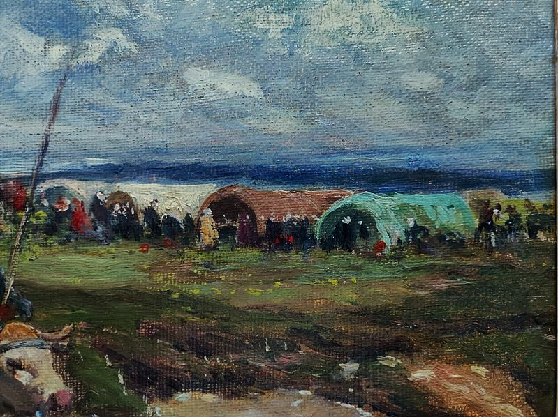 Fernand Maillaud (1863-1948) Foire à la Berthenoux ~1900, Berry. Ecole de Crozant,  Châteauroux-photo-3