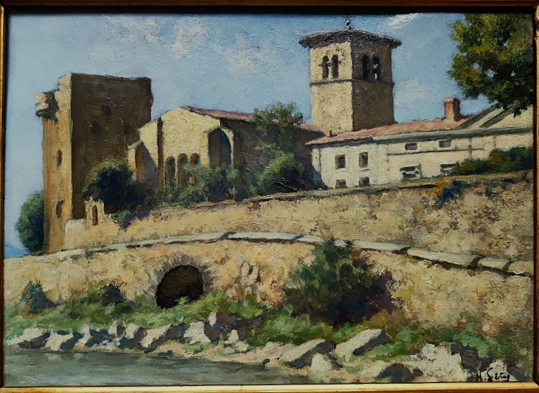 Hippolyte Lety (1878-1959) Tour Le Bel Villeneuve les Avignon. Provence, Isère, Vienne, Vidal..-photo-2