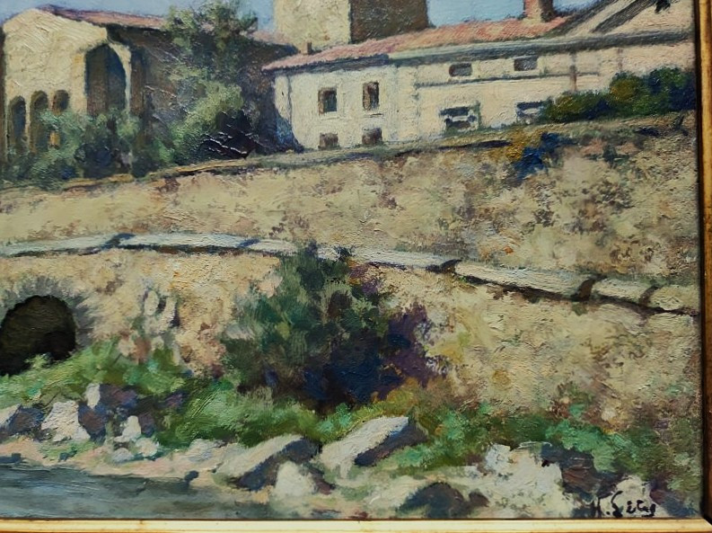 Hippolyte Lety (1878-1959) Tour Le Bel Villeneuve les Avignon. Provence, Isère, Vienne, Vidal..-photo-1