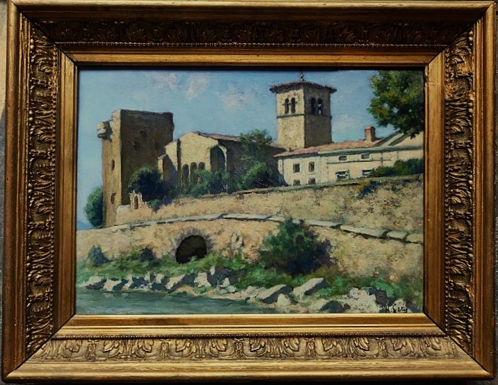 Hippolyte Lety (1878-1959) Tour Le Bel Villeneuve les Avignon. Provence, Isère, Vienne, Vidal..