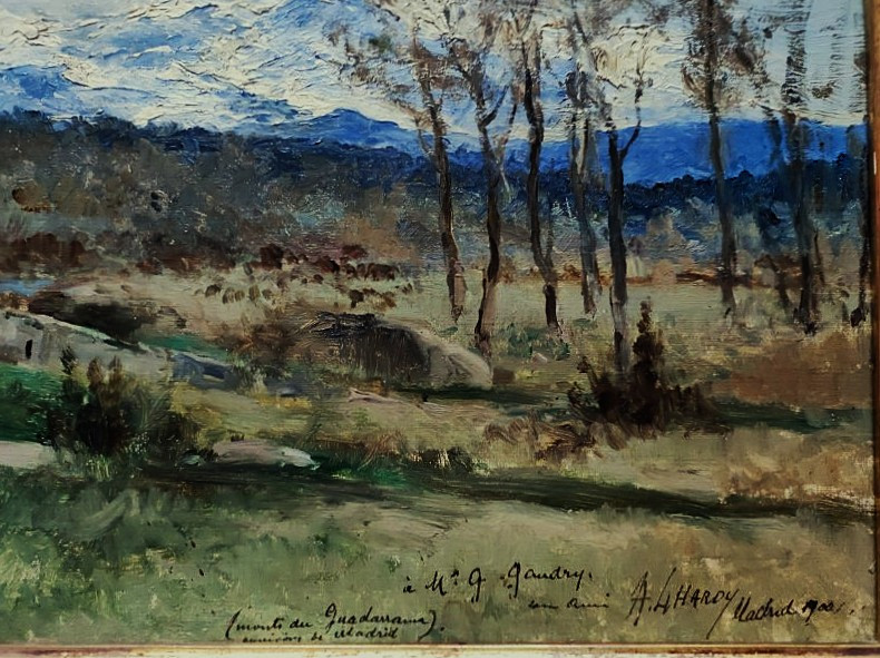 Agustin Lhardy Garrigues (1847-1918) Monts de Guadarrama 1900, Madrid Espagne. Peintre espagnol-photo-1