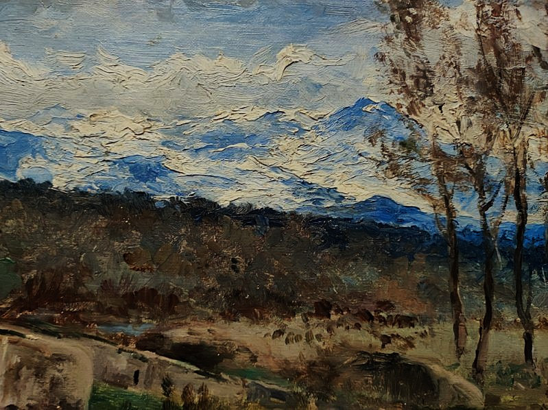 Agustin Lhardy Garrigues (1847-1918) Monts de Guadarrama 1900, Madrid Espagne. Peintre espagnol-photo-2