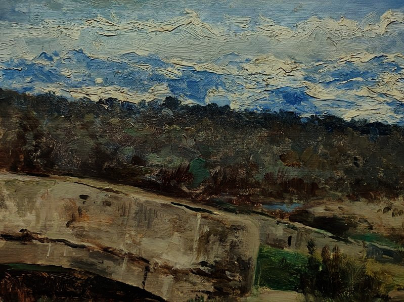 Agustin Lhardy Garrigues (1847-1918) Monts de Guadarrama 1900, Madrid Espagne. Peintre espagnol-photo-3