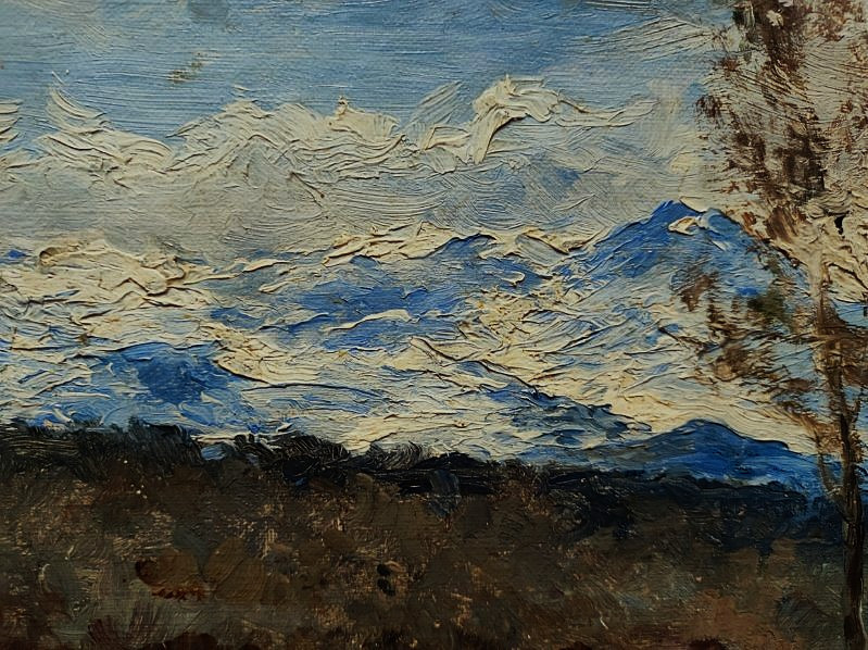 Agustin Lhardy Garrigues (1847-1918) Monts de Guadarrama 1900, Madrid Espagne. Peintre espagnol-photo-4