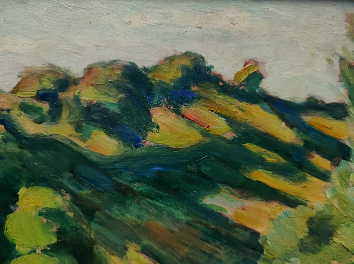 Eugène Alluaud ( 1866-1947) Bords de Creuse, dédicacé à Haviland. Ecole de Crozant, Guillaumin-photo-5