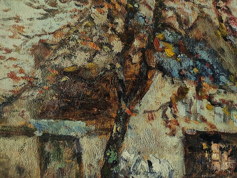 Fernand Maillaud (1863-1948) Les Champs Elysées à Issoudun. Ecole de Crozant, Berry, Creuse Rue-photo-1