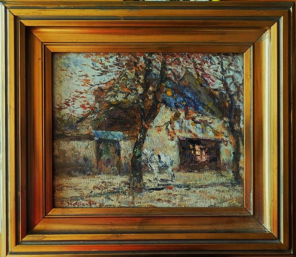 Fernand Maillaud (1863-1948) Les Champs Elysées à Issoudun. Ecole de Crozant, Berry, Creuse Rue