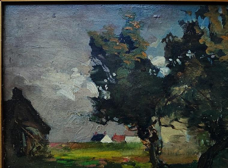Paul Louis Martin des Amoignes (1850-1925) Paysage de campagne 1902. Nevers, Hanoteau, 19ème...-photo-3