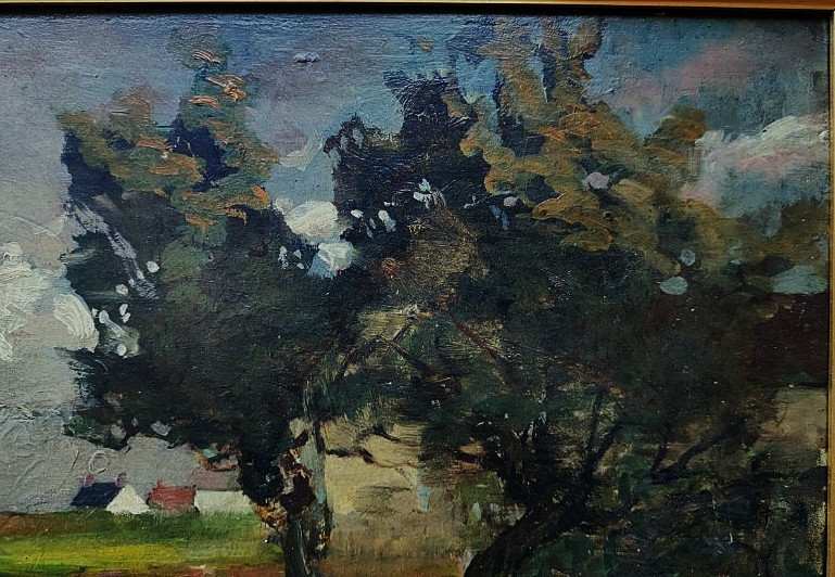 Paul Louis Martin des Amoignes (1850-1925) Paysage de campagne 1902. Nevers, Hanoteau, 19ème...-photo-4