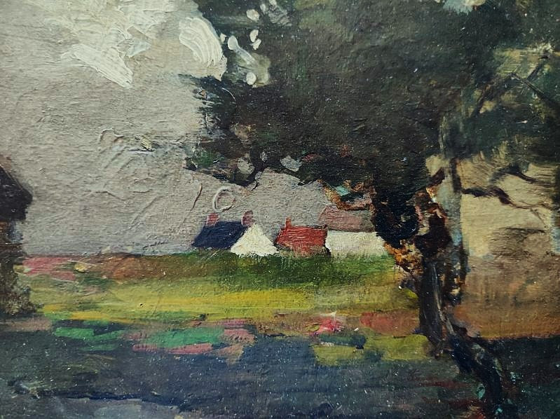Paul Louis Martin des Amoignes (1850-1925) Paysage de campagne 1902. Nevers, Hanoteau, 19ème...-photo-3