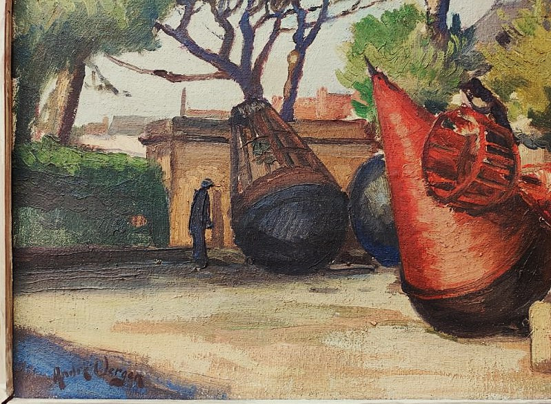 André Verger (1912-1990) Bouées à La Rochelle c. 1950. Balande, Suire, Marquet, Charente, Ré...-photo-1