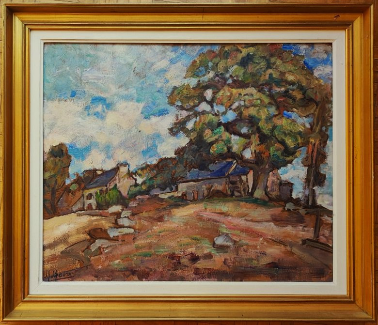 Mania Mavro (1889-1969) Farms In Malleret, Creuse. Crozant School, Ukraine, Russian, Guillaumin