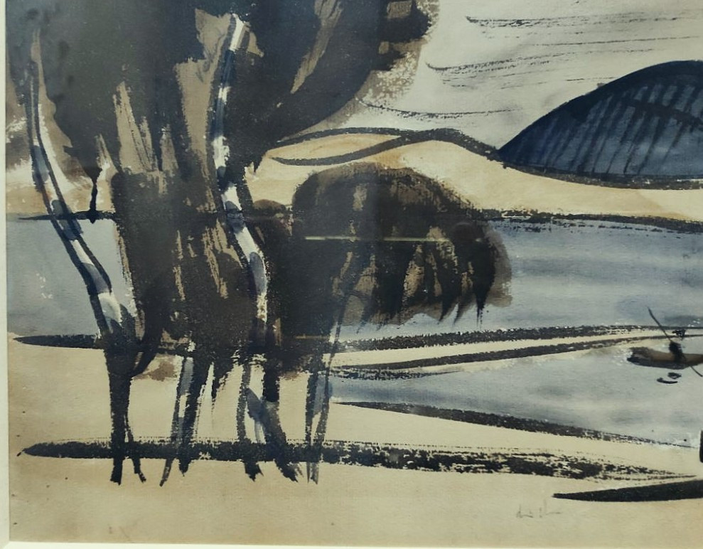 Jules Emile Zingg (1882-1942) Harnessing At Chambon, Auvergne 1921. Japanese Style, Murols, Marquet.-photo-2