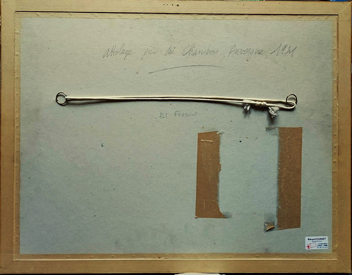 Jules Emile Zingg (1882-1942) Harnessing At Chambon, Auvergne 1921. Japanese Style, Murols, Marquet.-photo-7