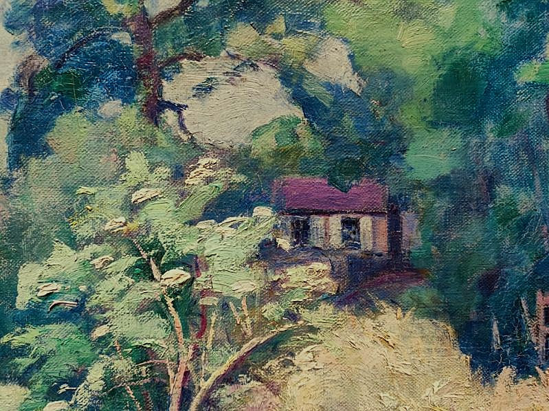 René Juste ( 1868-1954) Paysage d'été . Creuse, Ecole de Crozant, Joseph, Detroy, Marlotte...-photo-4