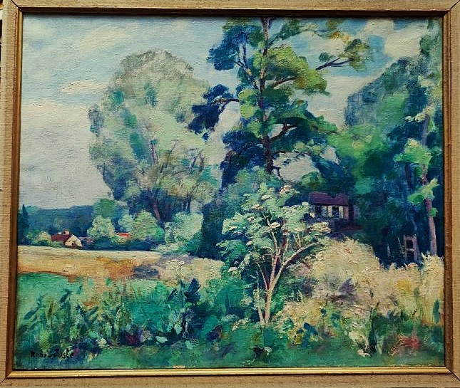 René Juste ( 1868-1954) Paysage d'été . Creuse, Ecole de Crozant, Joseph, Detroy, Marlotte...