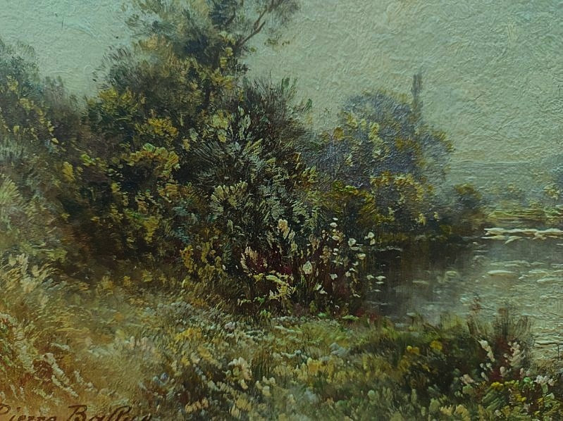 Pierre Ernest Ballue (1855-1928) Matin, bords de Creuse. Ecoles de Crozant et Barbizon. Indre-photo-4