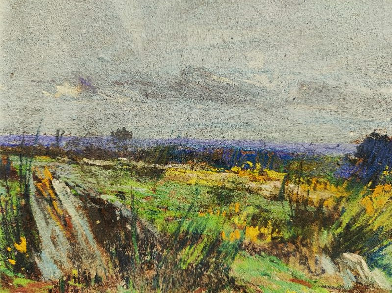 Charles Berjole (1884-1924) Lande aux ajoncs. Ecole de Crozant, Angers, Saumur, Creuse, Fauve-photo-5