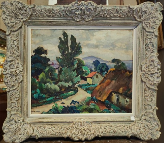 Albert Joseph (1868-1952) Houses In Eymoutiers, Autumn Salon. Crozant School, Gauguin-photo-2