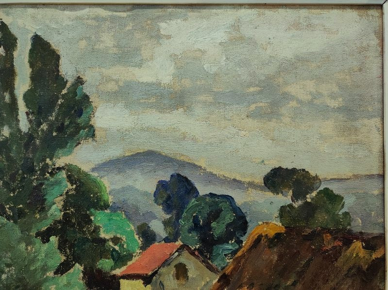 Albert Joseph (1868-1952) Houses In Eymoutiers, Autumn Salon. Crozant School, Gauguin-photo-4