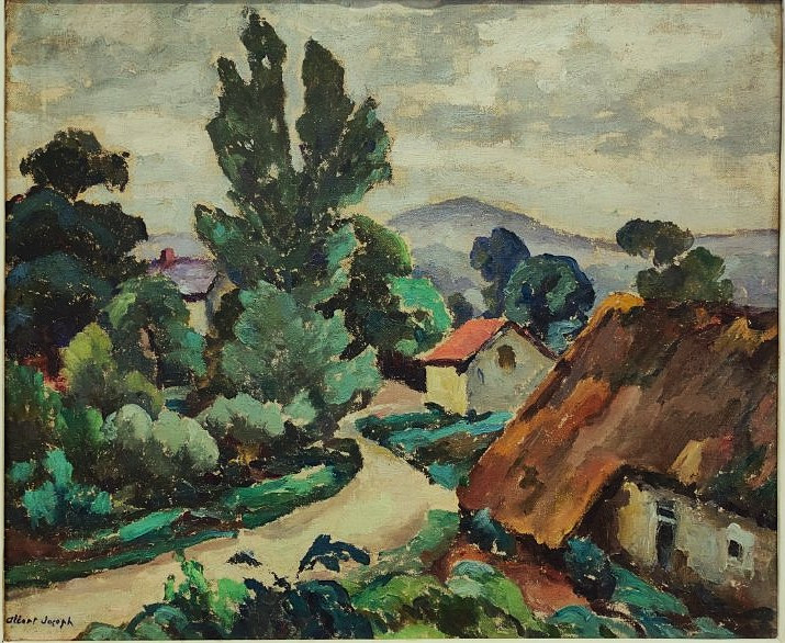 Albert Joseph (1868-1952) Houses In Eymoutiers, Autumn Salon. Crozant School, Gauguin