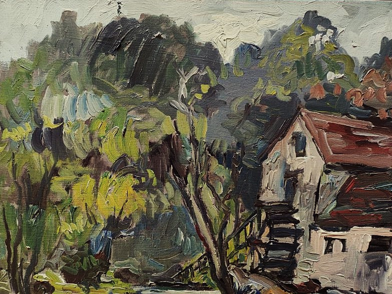 Fernand Herbo (1905-1995) Moulin De Le Folie Crozant ~1945. Osterlind Vlaminck Friesz, Honfleur-photo-2