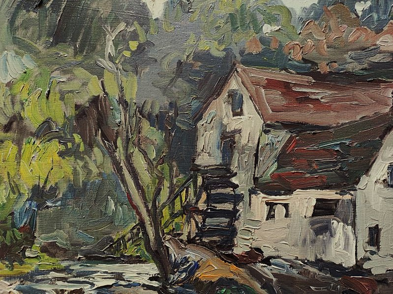 Fernand Herbo (1905-1995) Moulin De Le Folie Crozant ~1945. Osterlind Vlaminck Friesz, Honfleur-photo-2