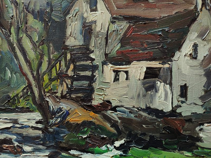 Fernand Herbo (1905-1995) Moulin De Le Folie Crozant ~1945. Osterlind Vlaminck Friesz, Honfleur-photo-5