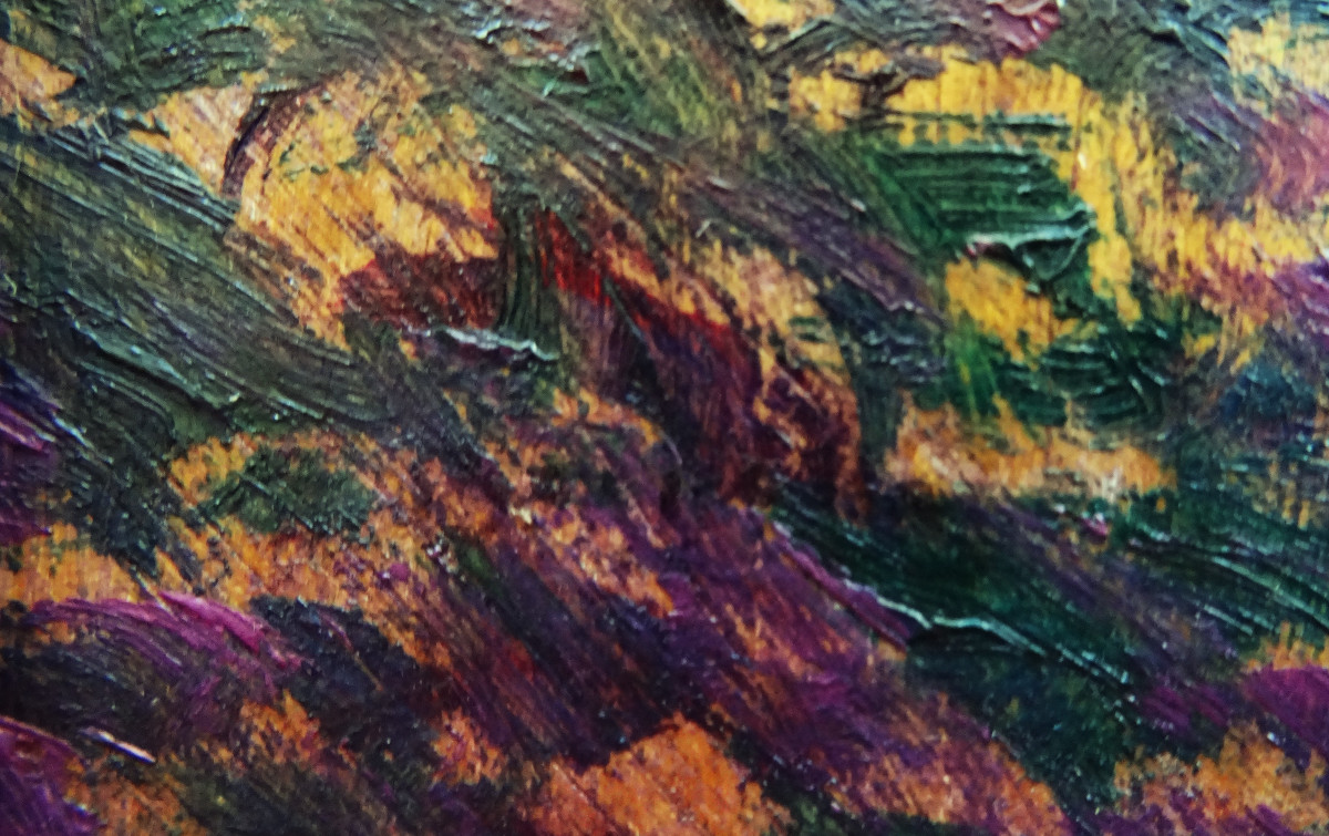 Ernest L. Bonnotte (1873-1954) Riverbank, Burgundy. Pointillism. Dubois-pillet Hayet Luce-photo-6