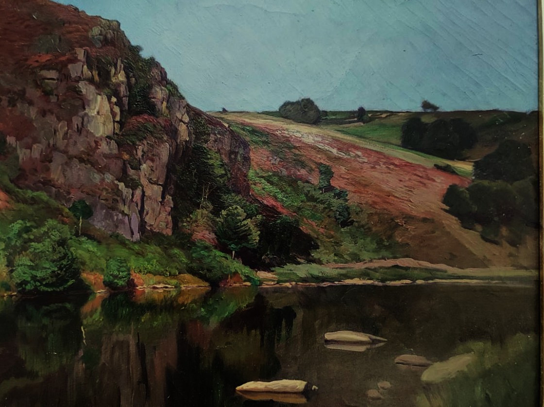 Ernest Hareux (1847-1909) La roche de l'écho à Crosant ~1900. Creuse, Grenoble, Detroy, Alluaud-photo-4
