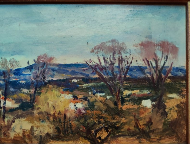 Paul Surtel (1893-1985) Paysage provençal. Carpentras, Ecole de Crozant, Maillaud, Berry, Rue..-photo-4