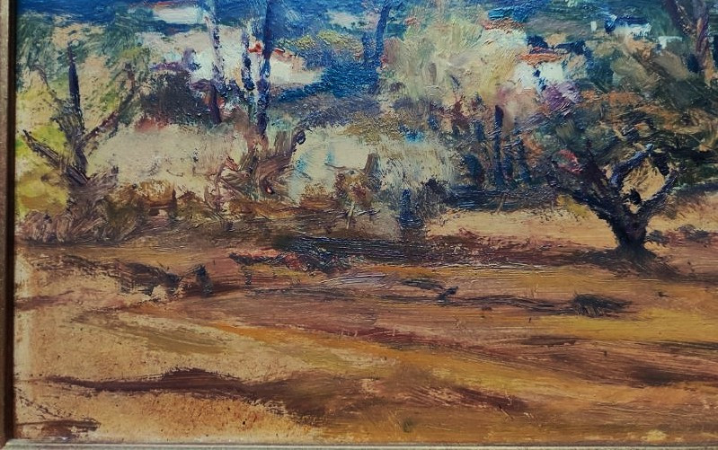 Paul Surtel (1893-1985) Paysage provençal. Carpentras, Ecole de Crozant, Maillaud, Berry, Rue..-photo-2