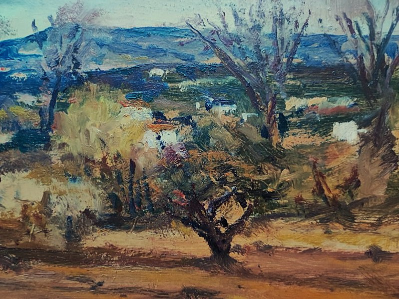Paul Surtel (1893-1985) Paysage provençal. Carpentras, Ecole de Crozant, Maillaud, Berry, Rue..-photo-4