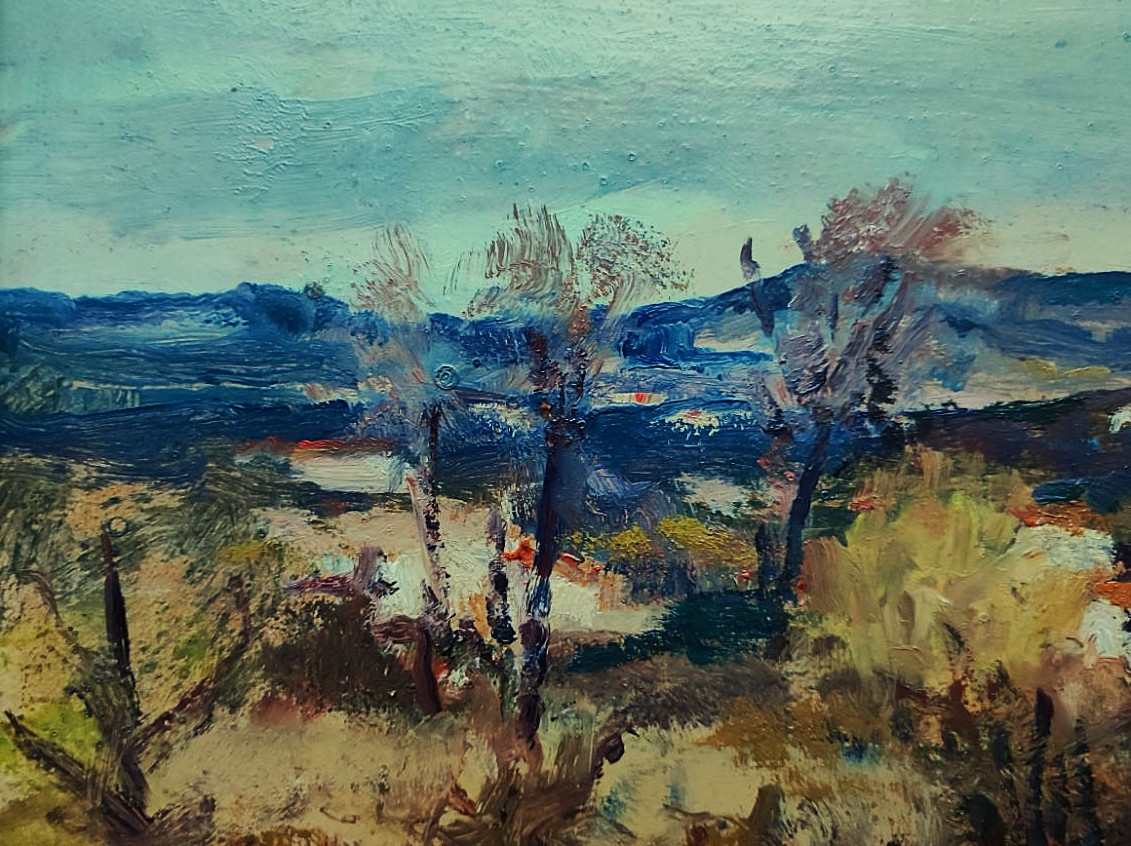 Paul Surtel (1893-1985) Paysage provençal. Carpentras, Ecole de Crozant, Maillaud, Berry, Rue..-photo-5