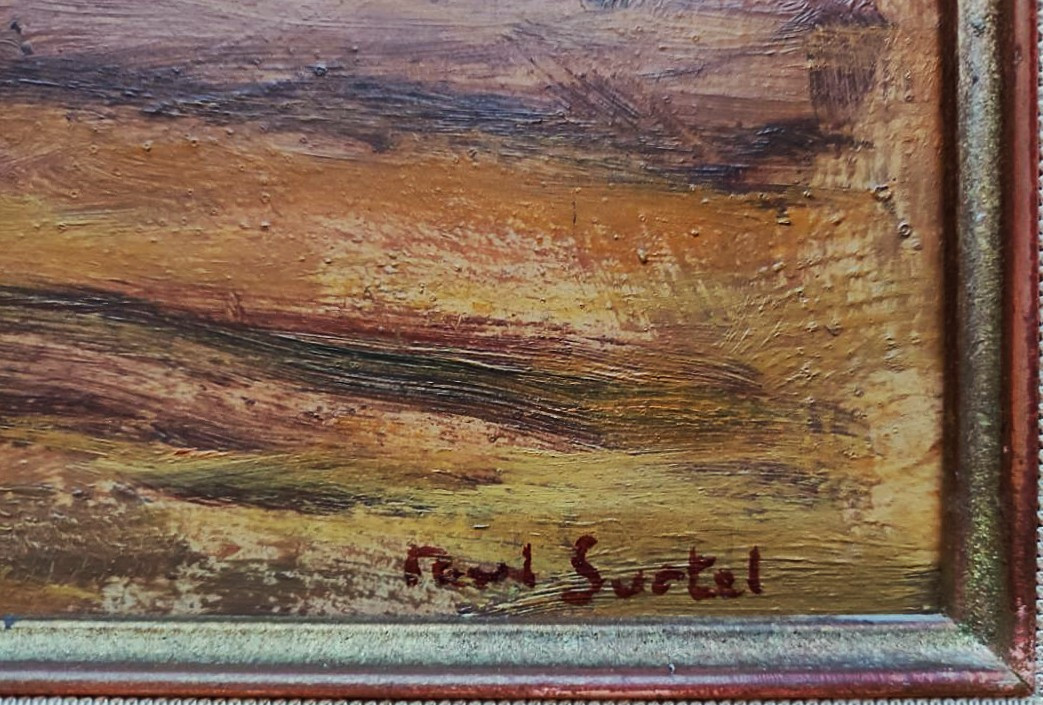 Paul Surtel (1893-1985) Paysage provençal. Carpentras, Ecole de Crozant, Maillaud, Berry, Rue..-photo-6