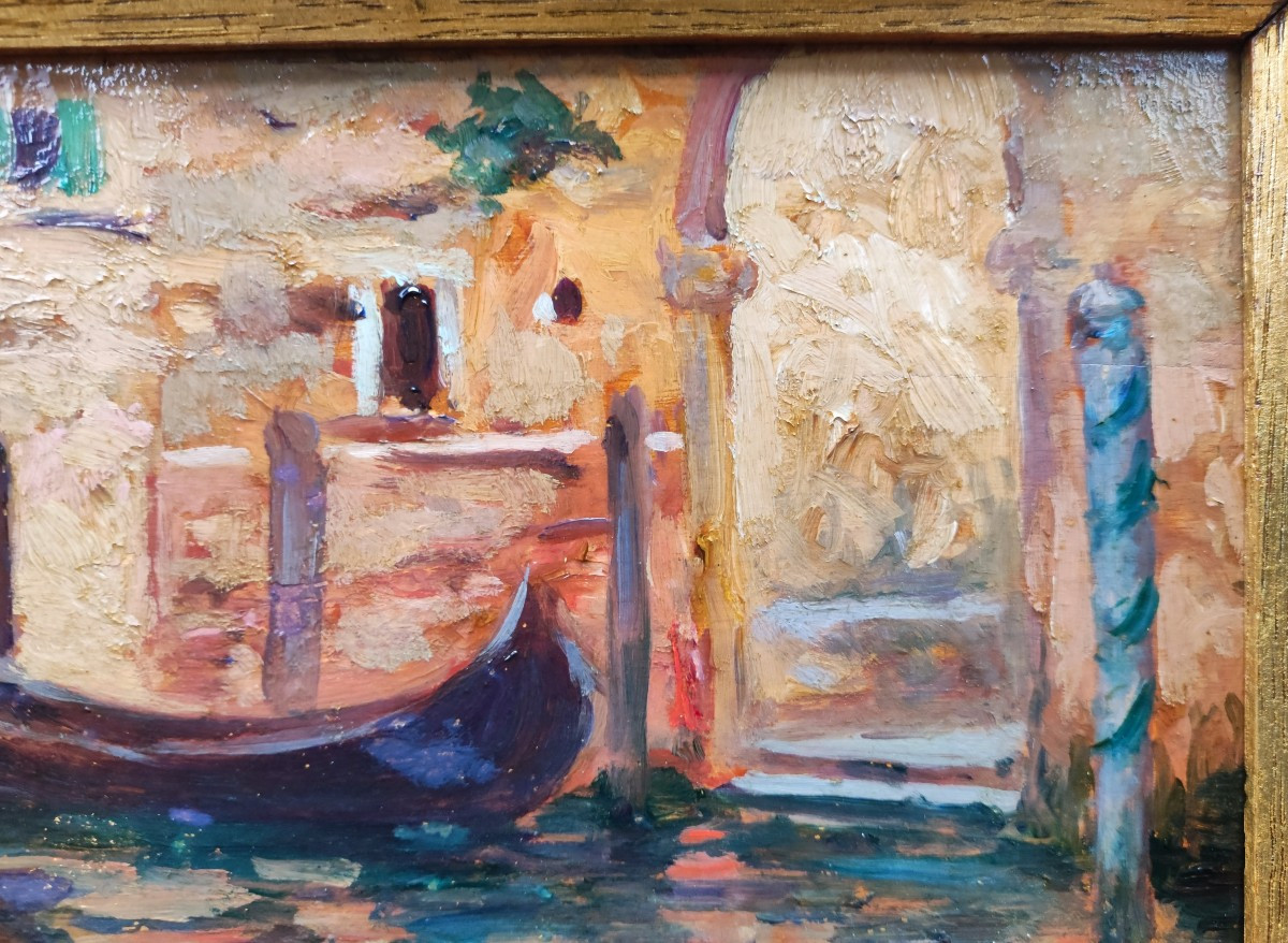 Frédéric Lauth (1865-1922) Venise vers 1900 + dédicace d'Aurore Sand. École de Crozant, Nohant -photo-1