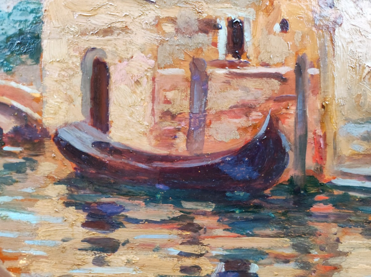 Frédéric Lauth (1865-1922) Venise vers 1900 + dédicace d'Aurore Sand. École de Crozant, Nohant -photo-5