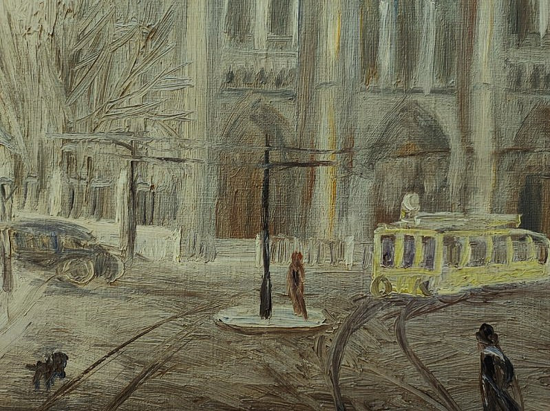 Elie Lascaux (1888-1968) Paris Under The Snow 1922/25. Limoges, Kahnweiler, Leiris, Jacob Artaud-photo-2