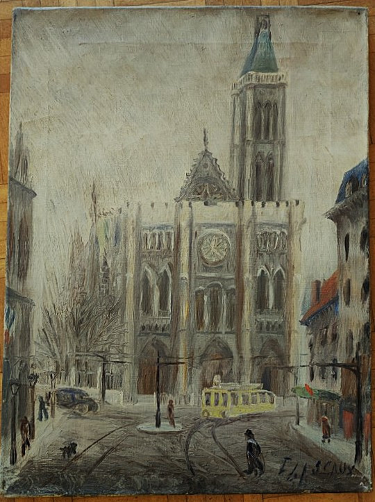 Elie Lascaux (1888-1968) Paris Under The Snow 1922/25. Limoges, Kahnweiler, Leiris, Jacob Artaud