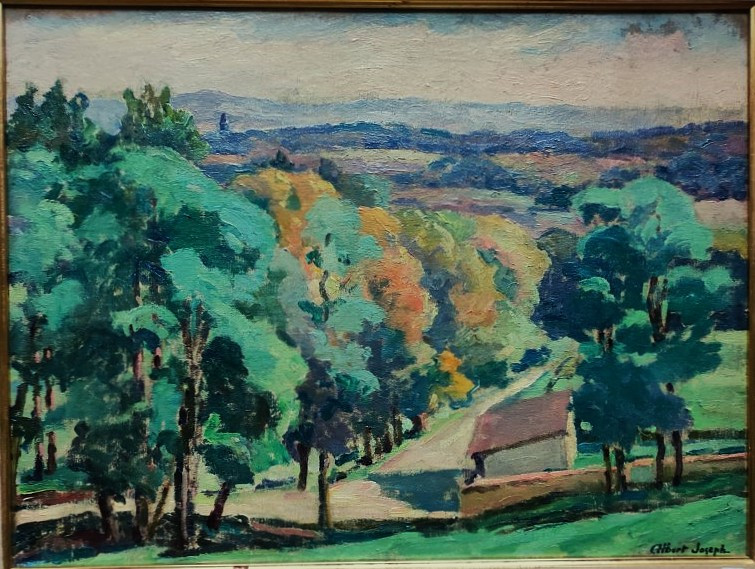 Albert Joseph (1868-1952) Allée aux grands arbres, Limousin. Ecole de Crozant, Limoges, Gauguin-photo-2