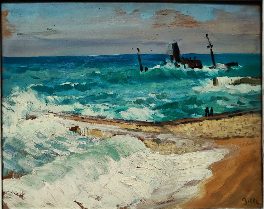 Marcel Belle (1871-1948) Wreck In Bayonne, Basque Country. Marquet, Floutier, Crozant Elizaga Fauve-photo-2