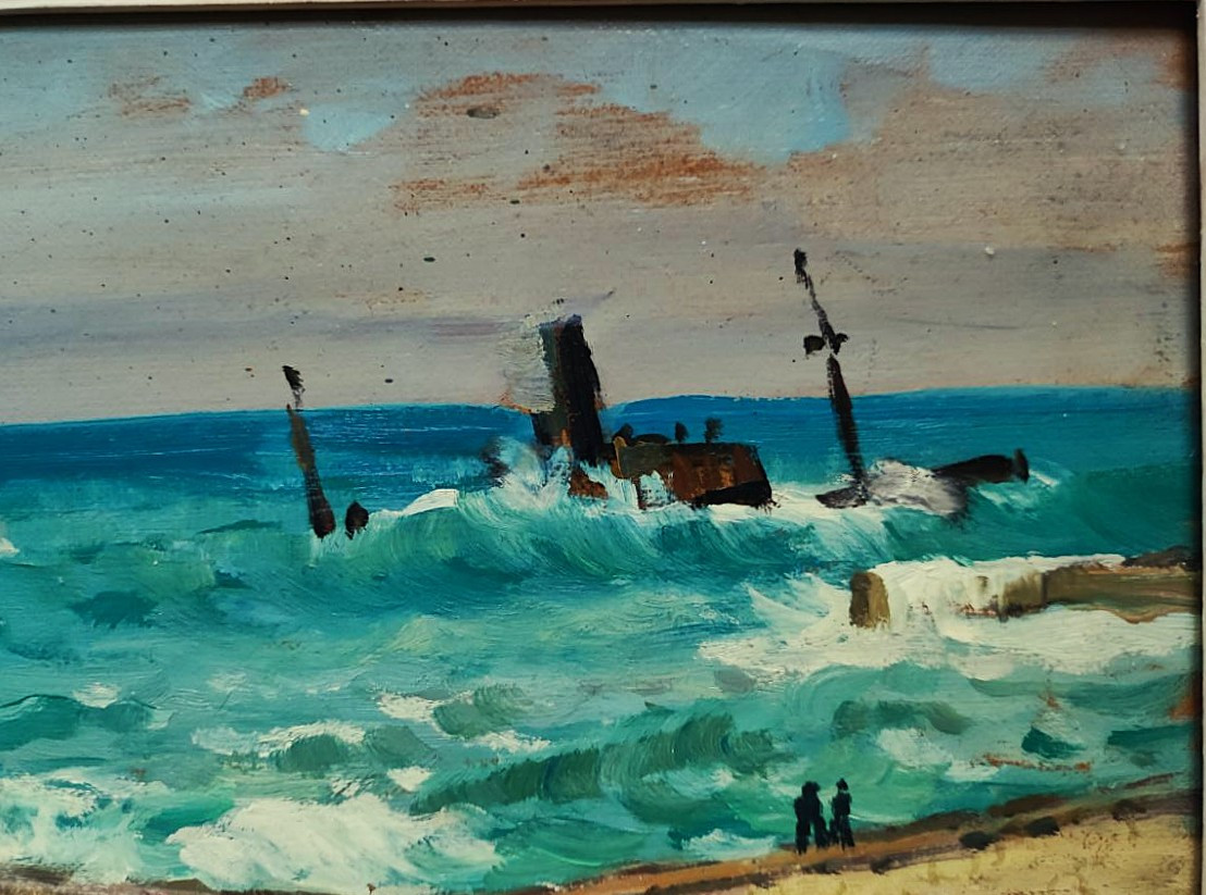 Marcel Belle (1871-1948) Wreck In Bayonne, Basque Country. Marquet, Floutier, Crozant Elizaga Fauve-photo-3