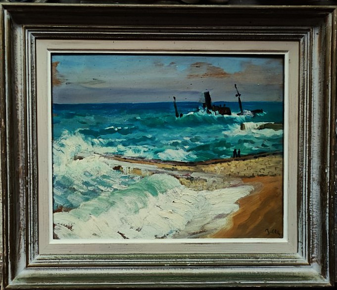 Marcel Belle (1871-1948) Wreck In Bayonne, Basque Country. Marquet, Floutier, Crozant Elizaga Fauve